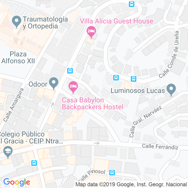 Código Postal calle Monte Victoria, subida en Málaga