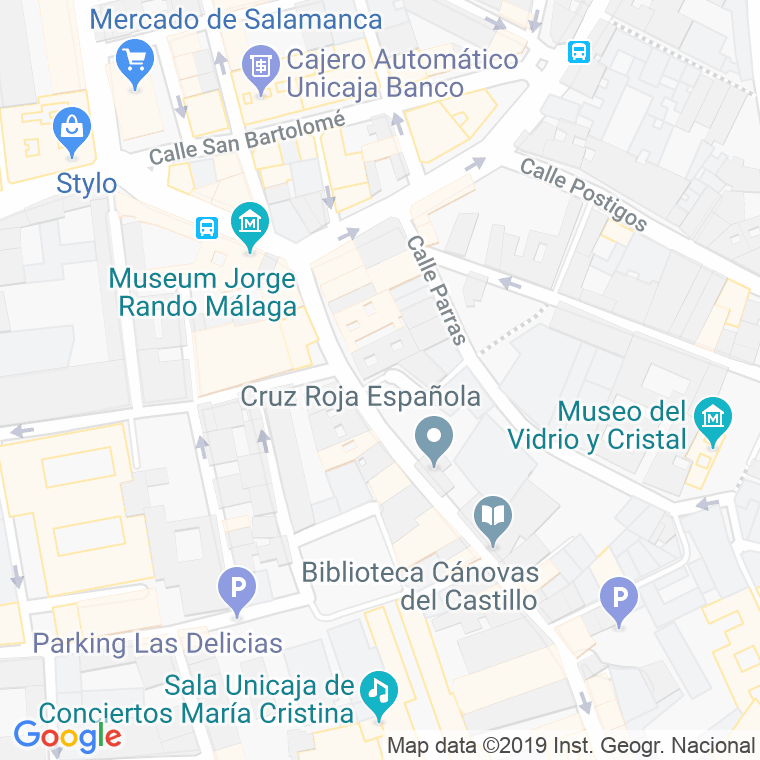 Código Postal calle Pepe De Mena, plaza en Málaga