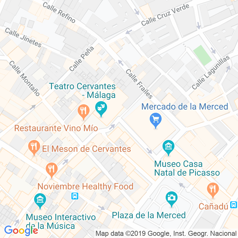 Código Postal calle Ramos Marin en Málaga