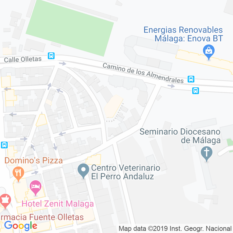 Código Postal calle Bachiller Sanson Carrasco en Málaga