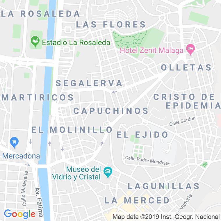 Código Postal calle Capuchinos   (Impares Del 1 Al Final)  (Pares Del 2 Al Final) en Málaga