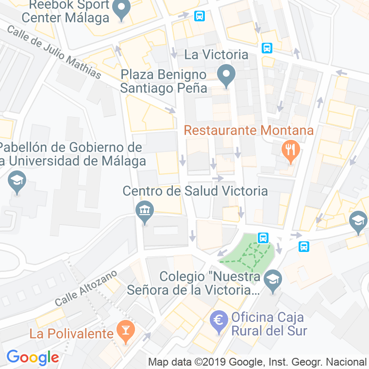 Código Postal calle Circo en Málaga