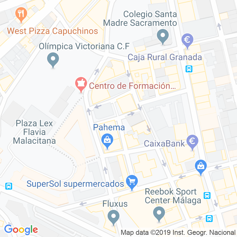 Código Postal calle Deportistas en Málaga