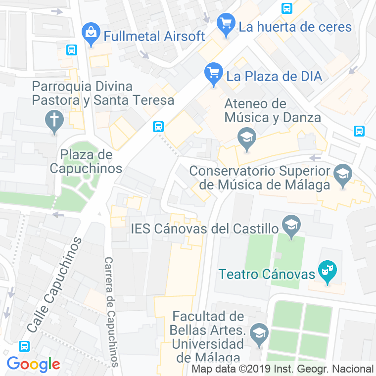 Código Postal calle Eclesiastes en Málaga