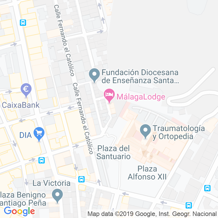 Código Postal calle Hospital Militar en Málaga