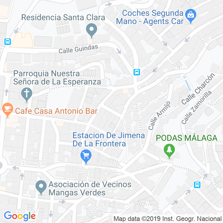 Código Postal calle Ardales en Málaga