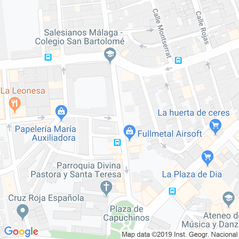 Código Postal calle Eduardo Dominguez Avila en Málaga