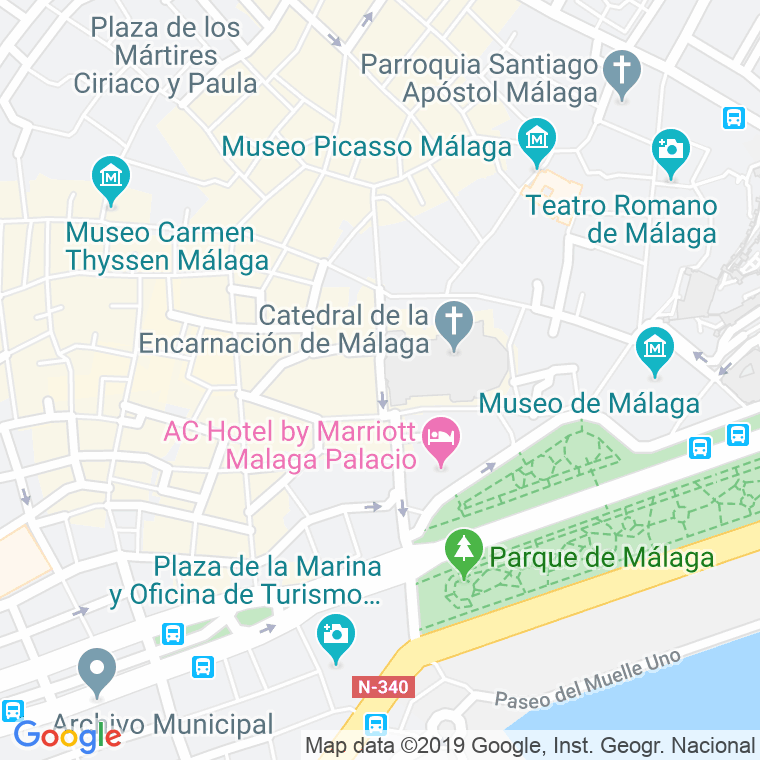 Código Postal calle Molina Lario en Málaga
