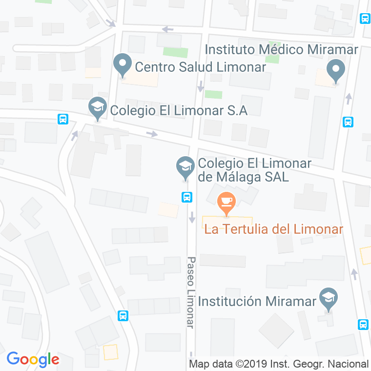 Código Postal calle Limonar, paseo en Málaga