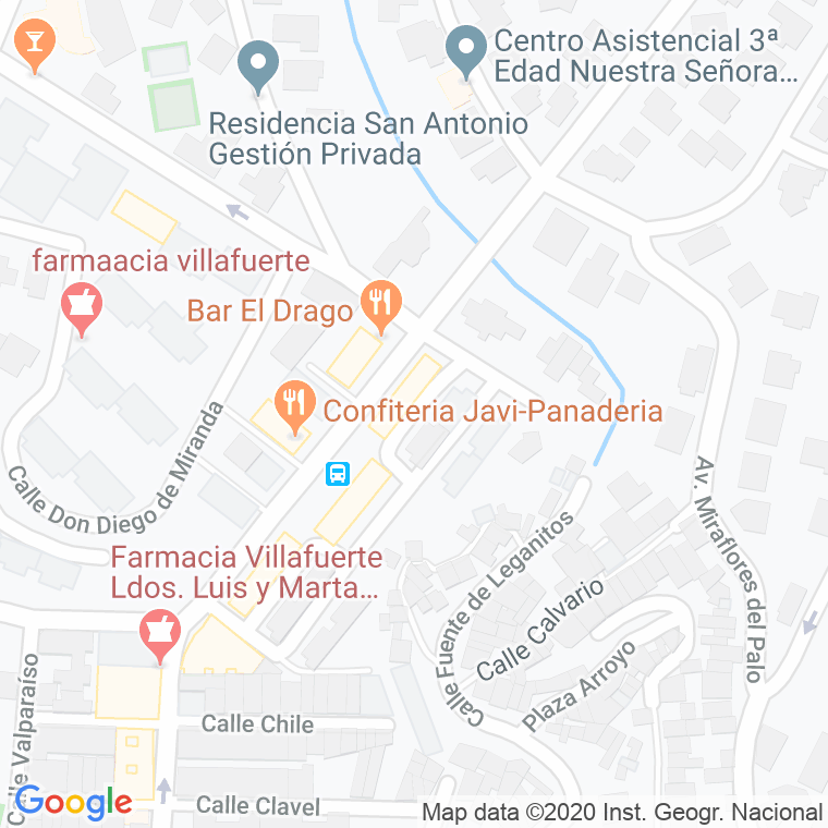 Código Postal calle Caballero Platir en Málaga
