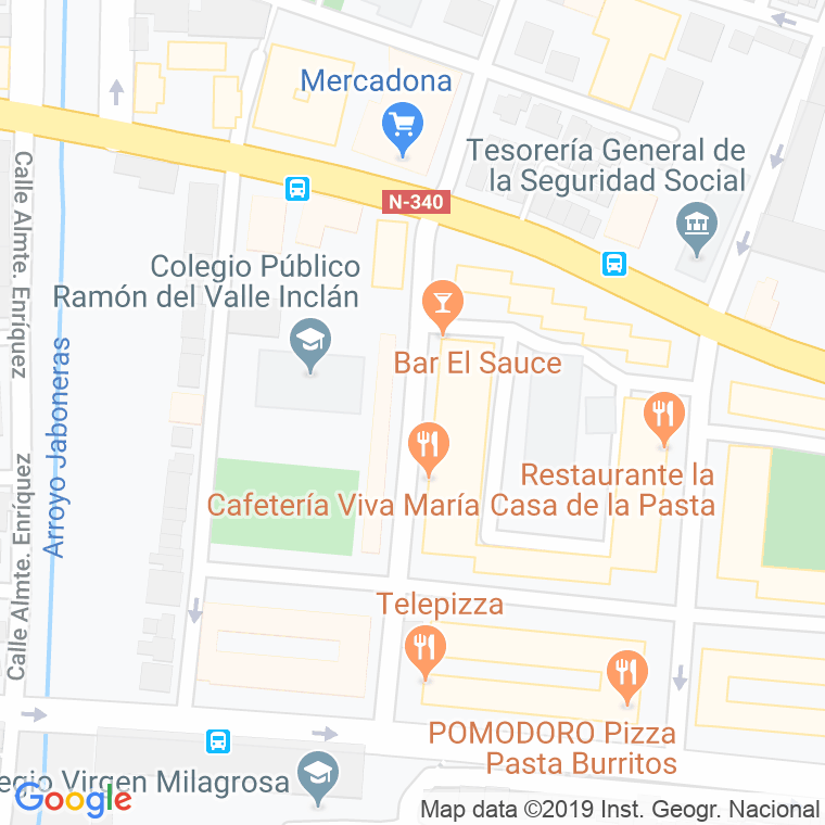 Código Postal calle Escultor Marin Higuero en Málaga