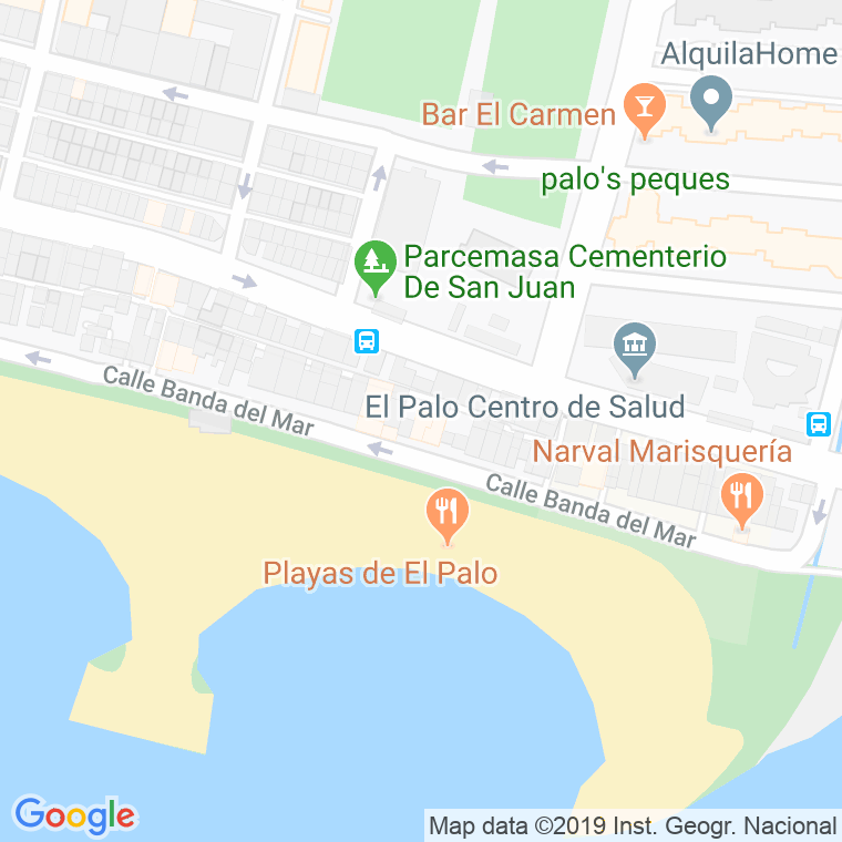 Código Postal calle Mar (El Palo) en Málaga