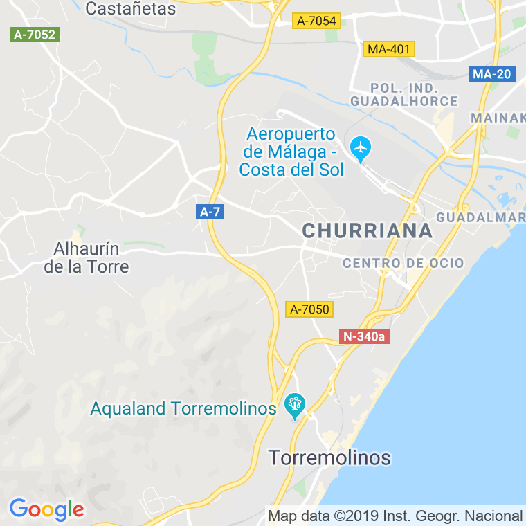 Código Postal de Churriana en Málaga