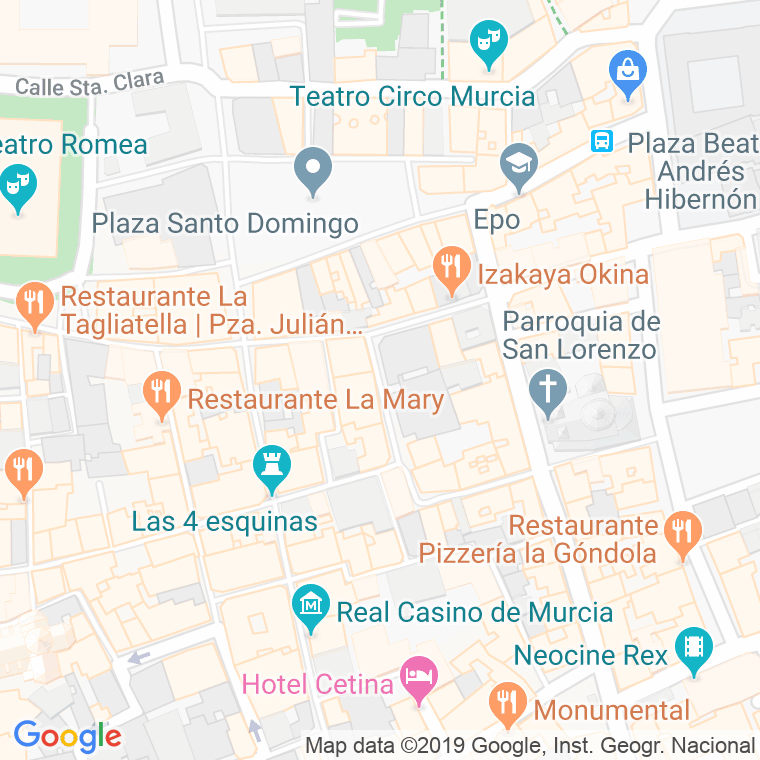 Código Postal calle Pinares en Murcia