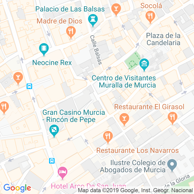 Código Postal calle Poeta Y Periodista Raimundo De Los Reyes en Murcia