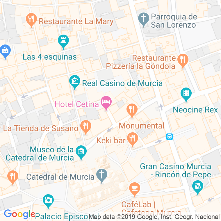 Código Postal calle Radio Murcia en Murcia