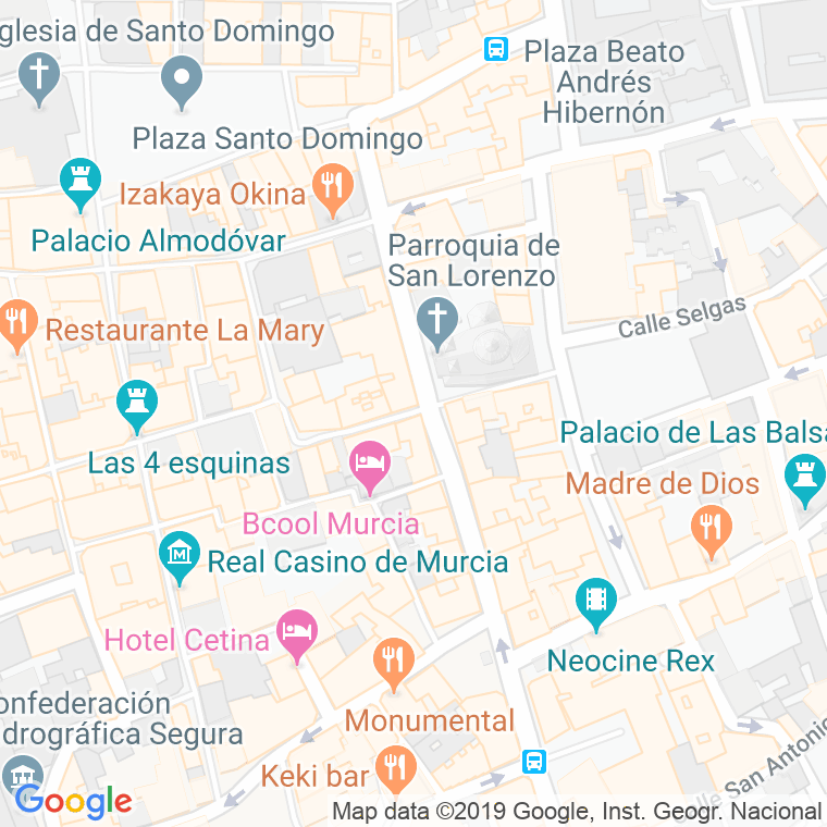 Código Postal calle San Lorenzo en Murcia