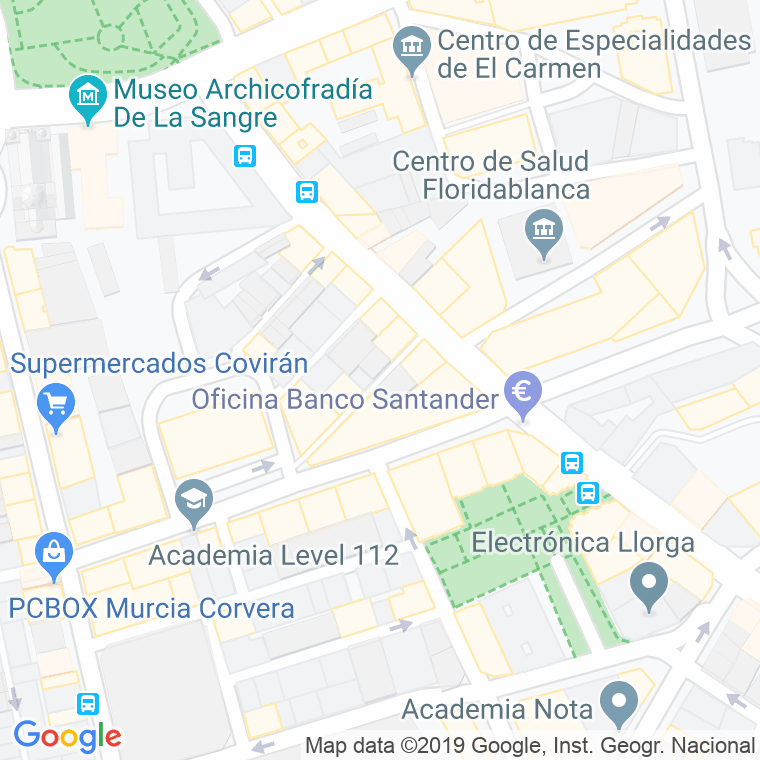 Código Postal calle Pastora en Murcia