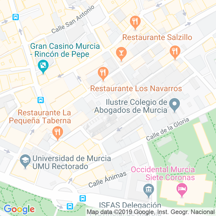 Código Postal calle Cristo Del Rescate, plaza en Murcia
