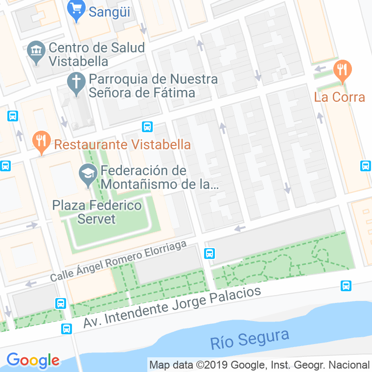 Código Postal calle Felipe Marin Fuentes en Murcia