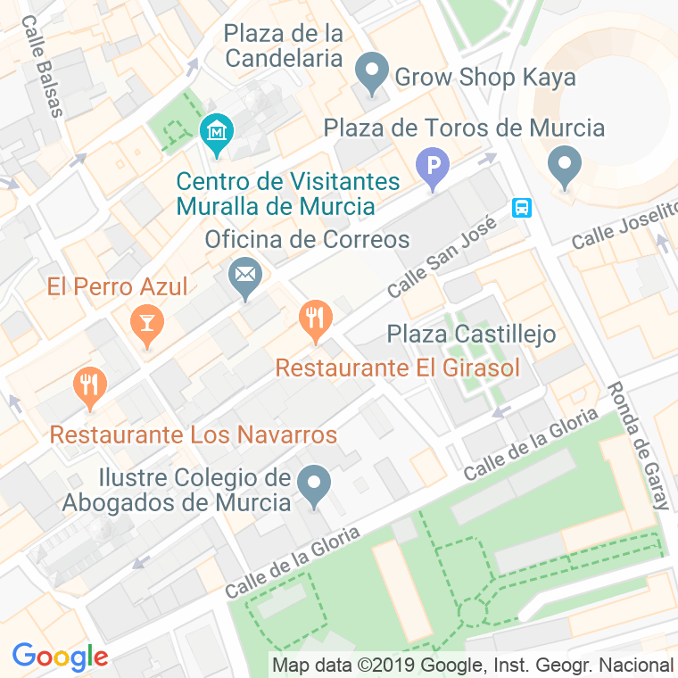 Código Postal calle Joaquin Costa en Murcia