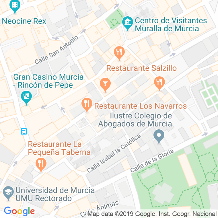 Código Postal calle Mariano Padilla en Murcia