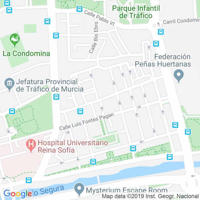 Código Postal calle Pedro Sanchez Barba en Murcia