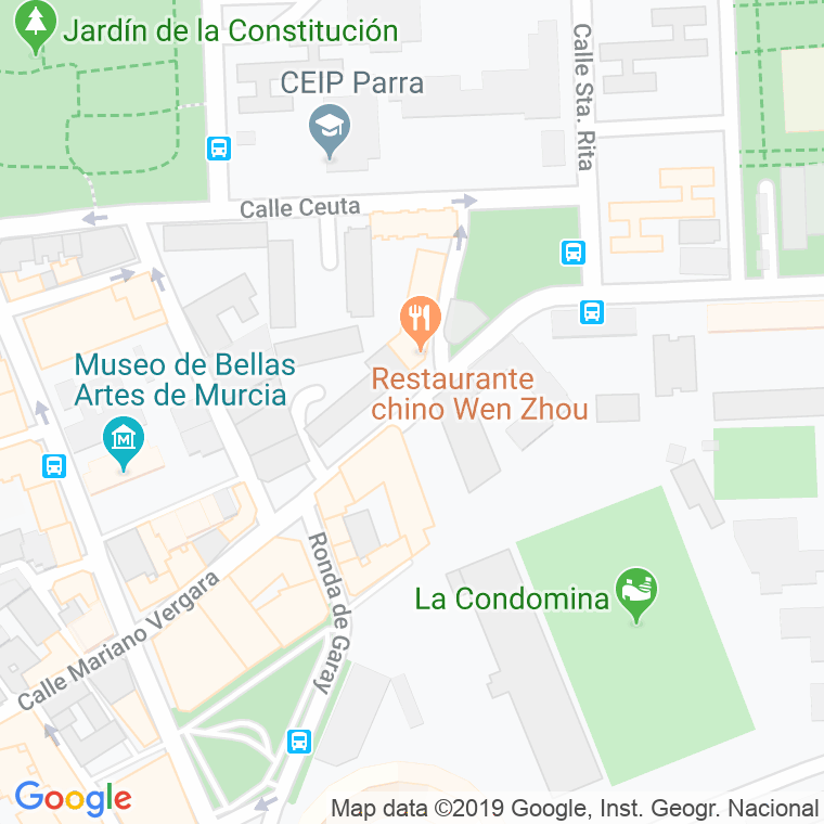 Código Postal calle Puerta De Orihuela   (Impares Del 1 Al 17)  (Pares Del 2 Al 6) en Murcia