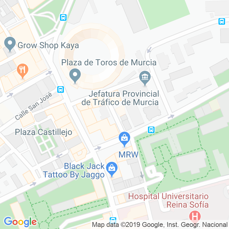 Código Postal calle San Leandro en Murcia