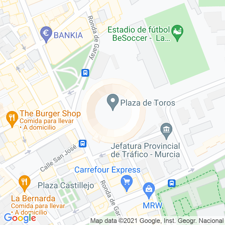 Código Postal calle Torero Ortega Cano, plaza en Murcia