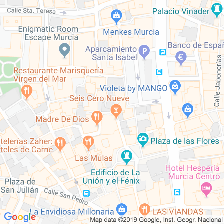 Código Postal calle Gavacha en Murcia