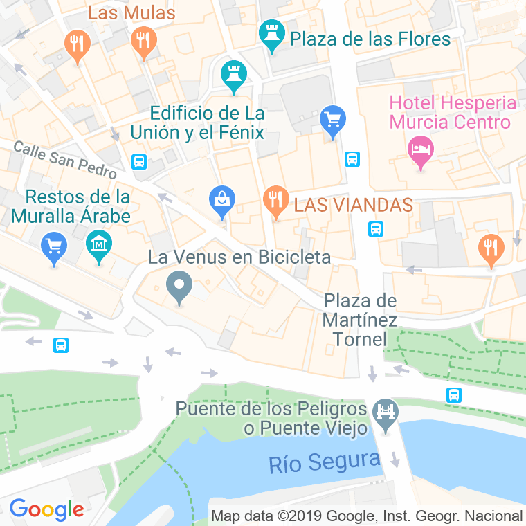 Código Postal calle Jara Carrillo en Murcia