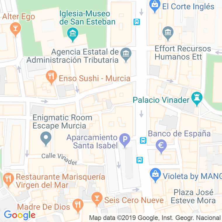 Código Postal calle Manresa en Murcia