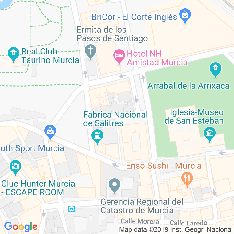 Código Postal calle Madre Esperanza en Murcia