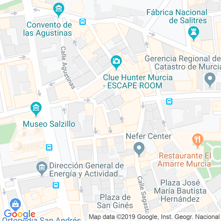 Código Postal calle Yesqueros, plaza en Murcia