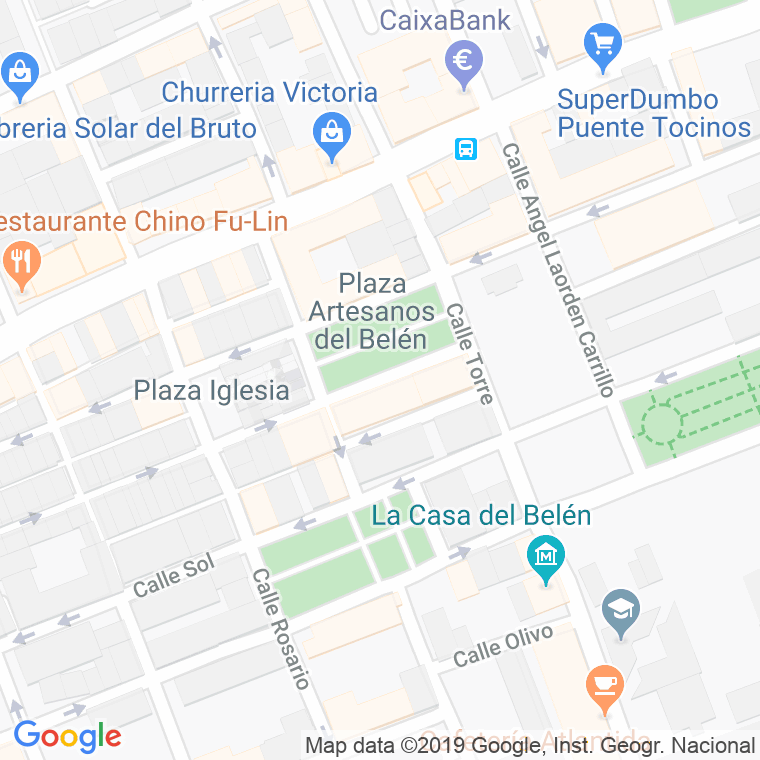 Código Postal calle Artesanos De Belen (Puente Tocinos), plaza en Murcia