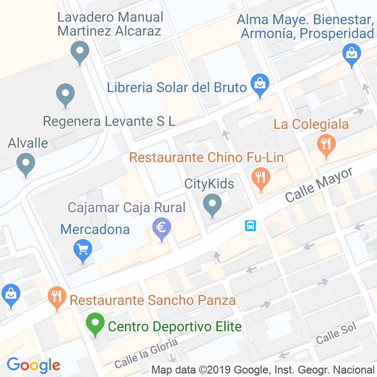 Código Postal calle Jara Carrillo (Puente Tocinos) en Murcia