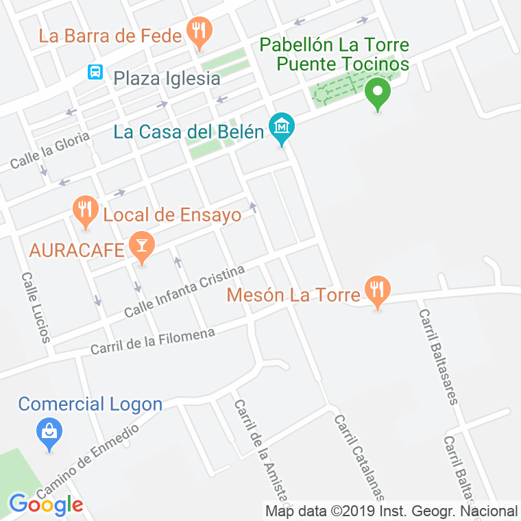 Código Postal calle Josefa Martinez en Murcia