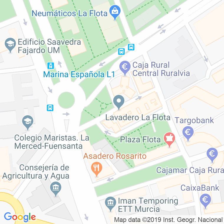 Código Postal calle Flota, La, avenida en Murcia