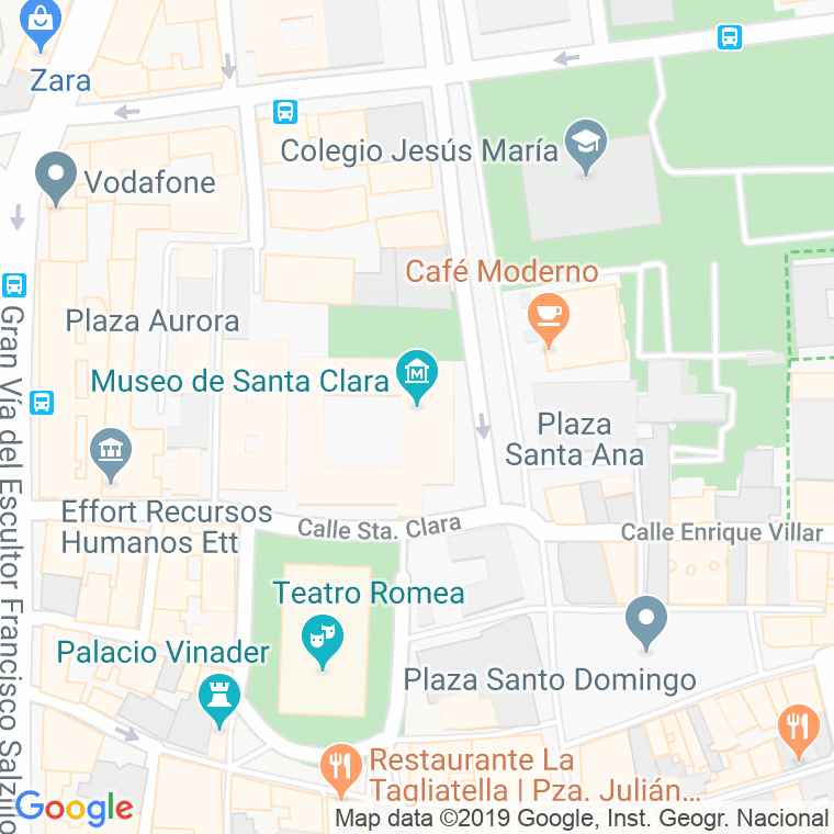 Código Postal calle Santa Clara en Murcia