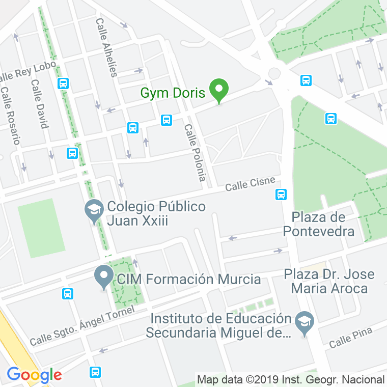 Código Postal calle Cisne en Murcia