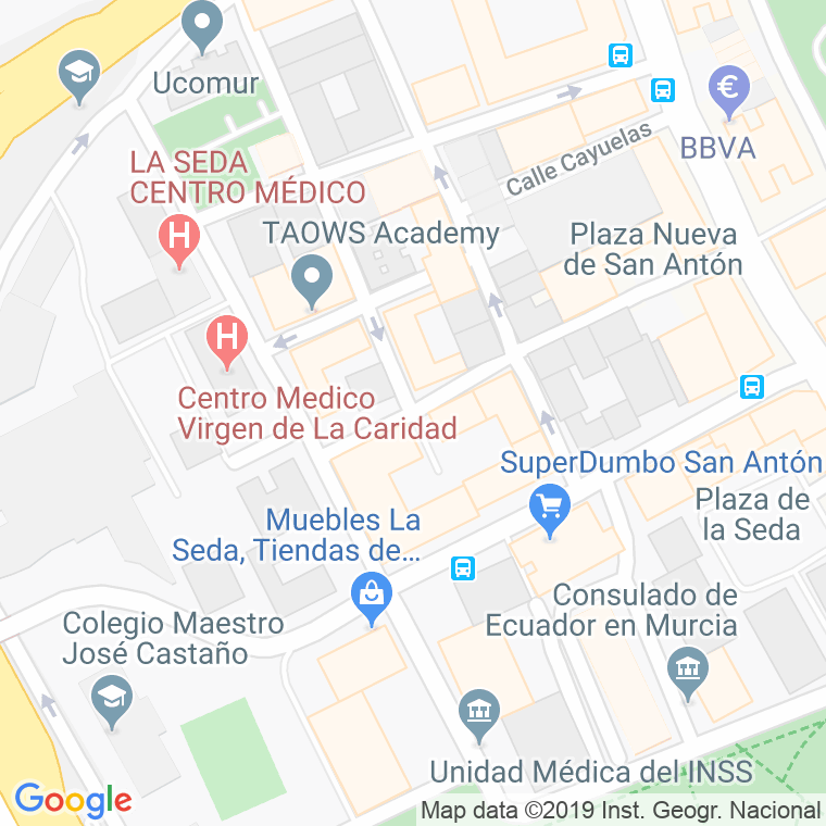 Código Postal calle Desembojo en Murcia
