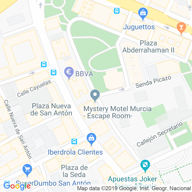 Código Postal calle Horno Del Nene, pasaje en Murcia