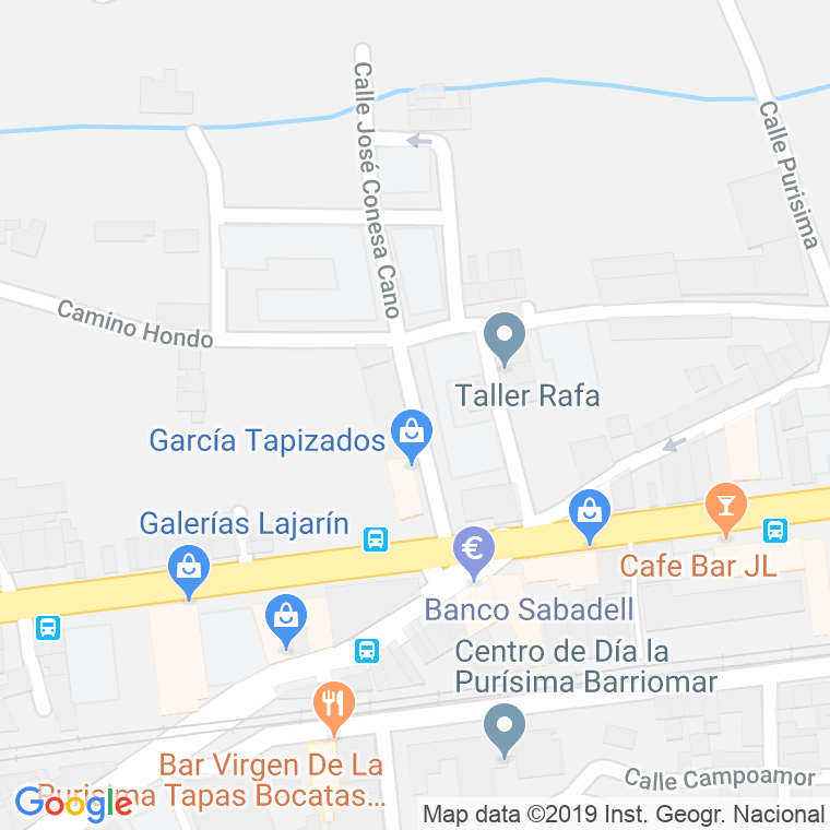 Código Postal calle Andres Sobejano en Murcia