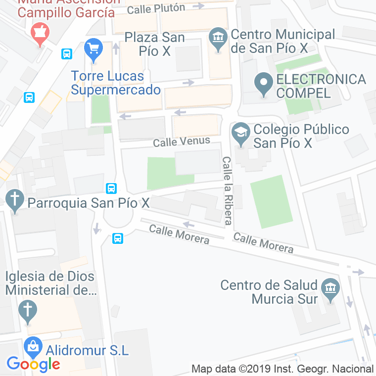 Código Postal calle Arturo Perez Reverte en Murcia