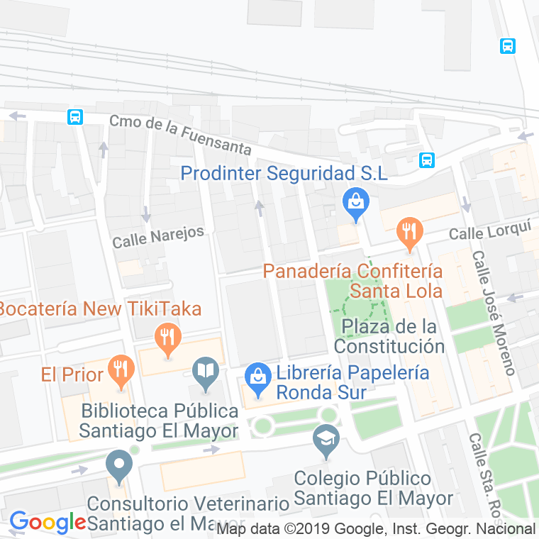 Código Postal calle Blas Tortola en Murcia