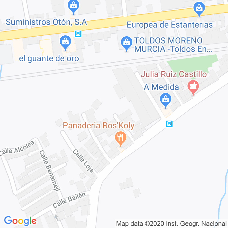 Código Postal calle Lucena en Murcia