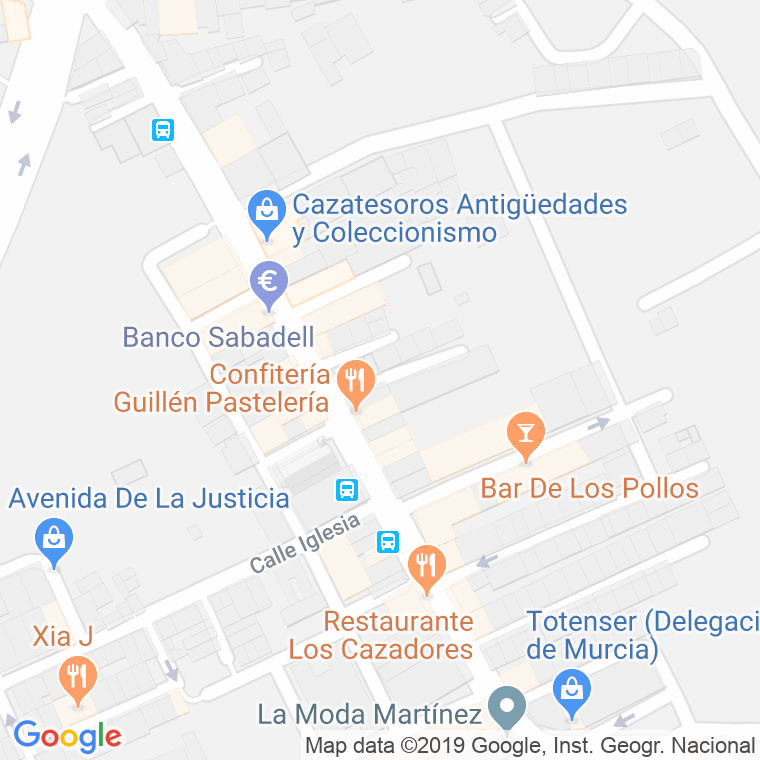 Código Postal calle Concordia (Dolores) en Murcia
