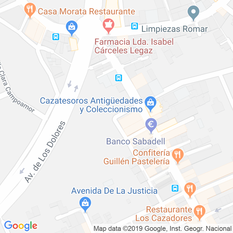 Código Postal calle Infancia (Dolores) en Murcia