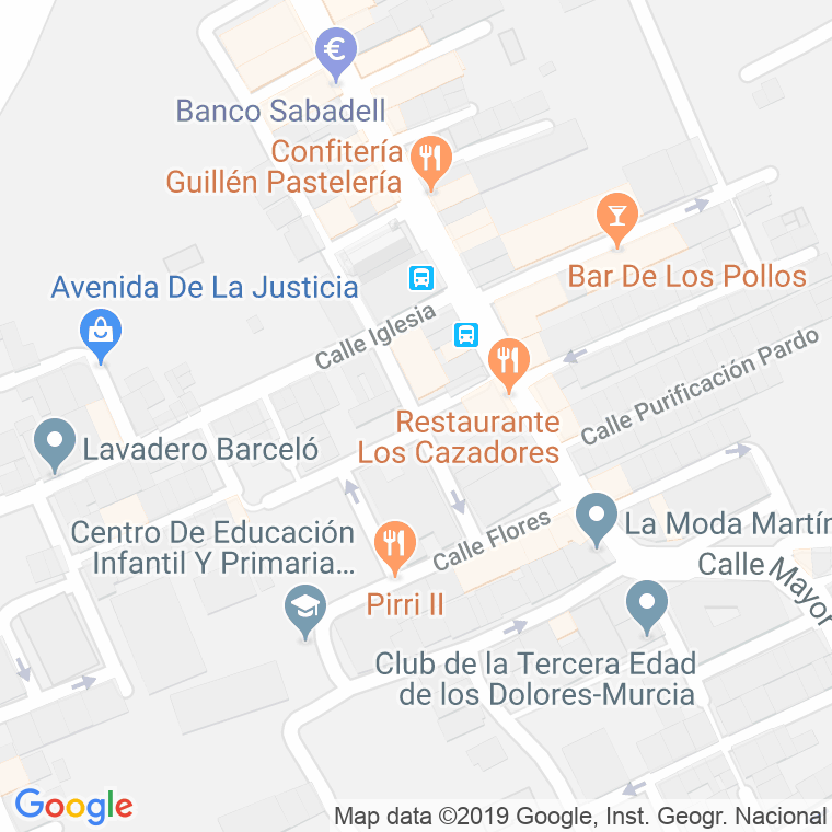 Código Postal calle Juventud (Dolores) en Murcia
